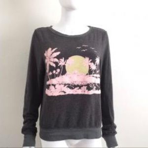 WildFox Tropical Palm Trees Sweater